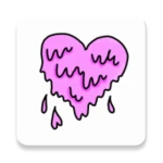 stickers hearts android application logo